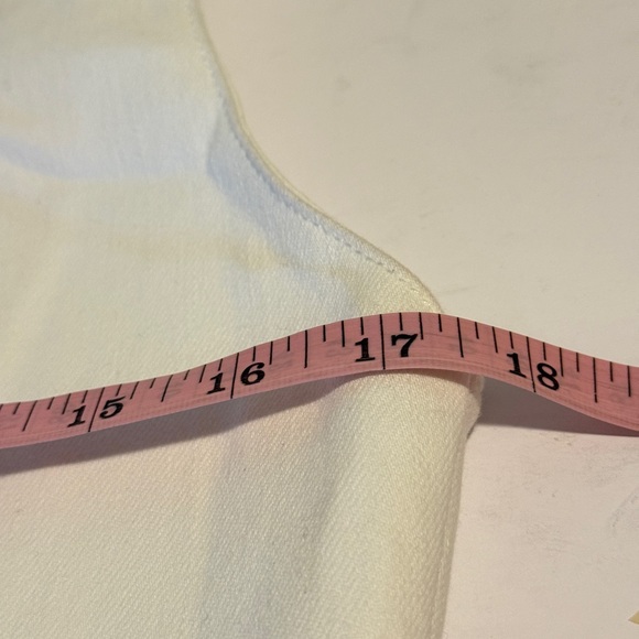 Alice + Olivia Breslin Boned Corset Denim Crop Top White Size 12 NWOT - Picture 6 of 10